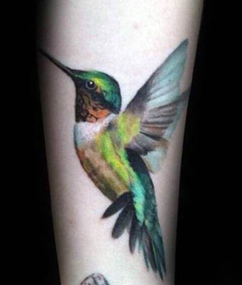 Gorgeous-Hummingbird-Hibiscus-tattoo
