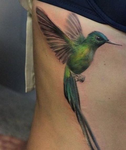 Gorgeous-Hummingbird-Hibiscus-tattoo
