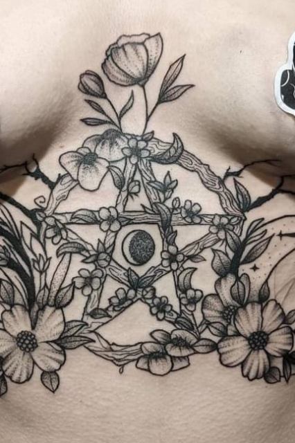 Lovely-Witch-Sternum-Tattoo 